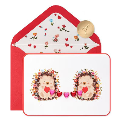 PAPYRUS Valentine's Day Card Hedgehog Couple | Target