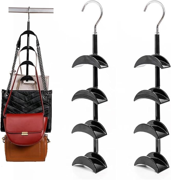Purse Hanger-360 \u00b0Rotation Curved Design Premium and Smooth(Black 2 Pieces) | Amazon (US)