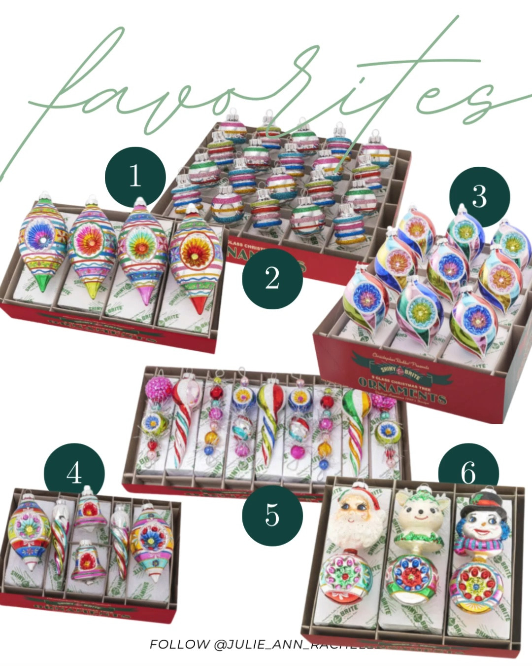 Limited quantities. These Christopher Radko Shiny Brite ornaments sold out on Amazon but are still available on this website! Plus select styles are on sale!!! 

1. Reflector Tulips Christmas Confetti - Boxed set of four
2. Shiny Brite Striped Shapes/Roundschristmas Confetti - Boxed
3. Christopher Radko Reflector Tulips-Christmas Confetti - Boxed
4. Christopher Radko Shiny Brite Mixed Shapes &Sizes Christmas Confetti - Boxed
5. Figure Rounds Christmas Confetti - Boxed
6. Shape Icicles W/Tinsel Shiny Brite Confetti - Boxed

Additional 
7. 1/2 Reflector 1/2 Round
8. Finial Stand W/Reflectors
9. Flocked Rounds Christmas Confetti
10. Decorated Shapes Christmas Confetti - Boxed
11. Christmas Confetti Glass Icicles - Boxed
12. Christmas Confetti Santa Icicles - With Box Bx245
13. Dec Reflec Rounds & Christmas Confetti
14. Decorated Reflector Christmas Confetti - Boxed
15. Decorated Reflector Christmas Confetti - Boxed
16. Decorated Rounds&Shapes-Christmas Confet - Boxed

#LTKsalealert #LTKHoliday #LTKfindsunder50