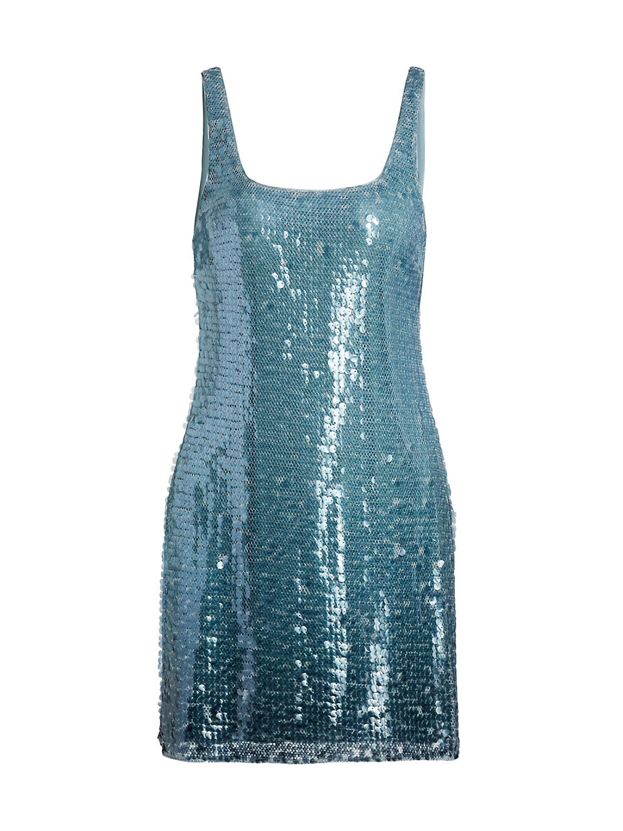 Women's Alayna Sequined Minidress - Azure Sky - Size 6 | Saks Fifth Avenue