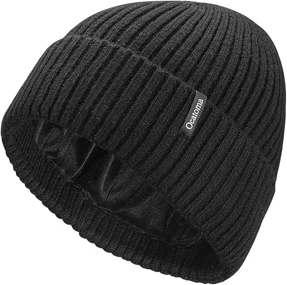 Ocatoma Beanie Hat for Men Women Warm Winter Knit Cuffed Beanie Soft Warm Ski Hats Unisex | Amazon (US)