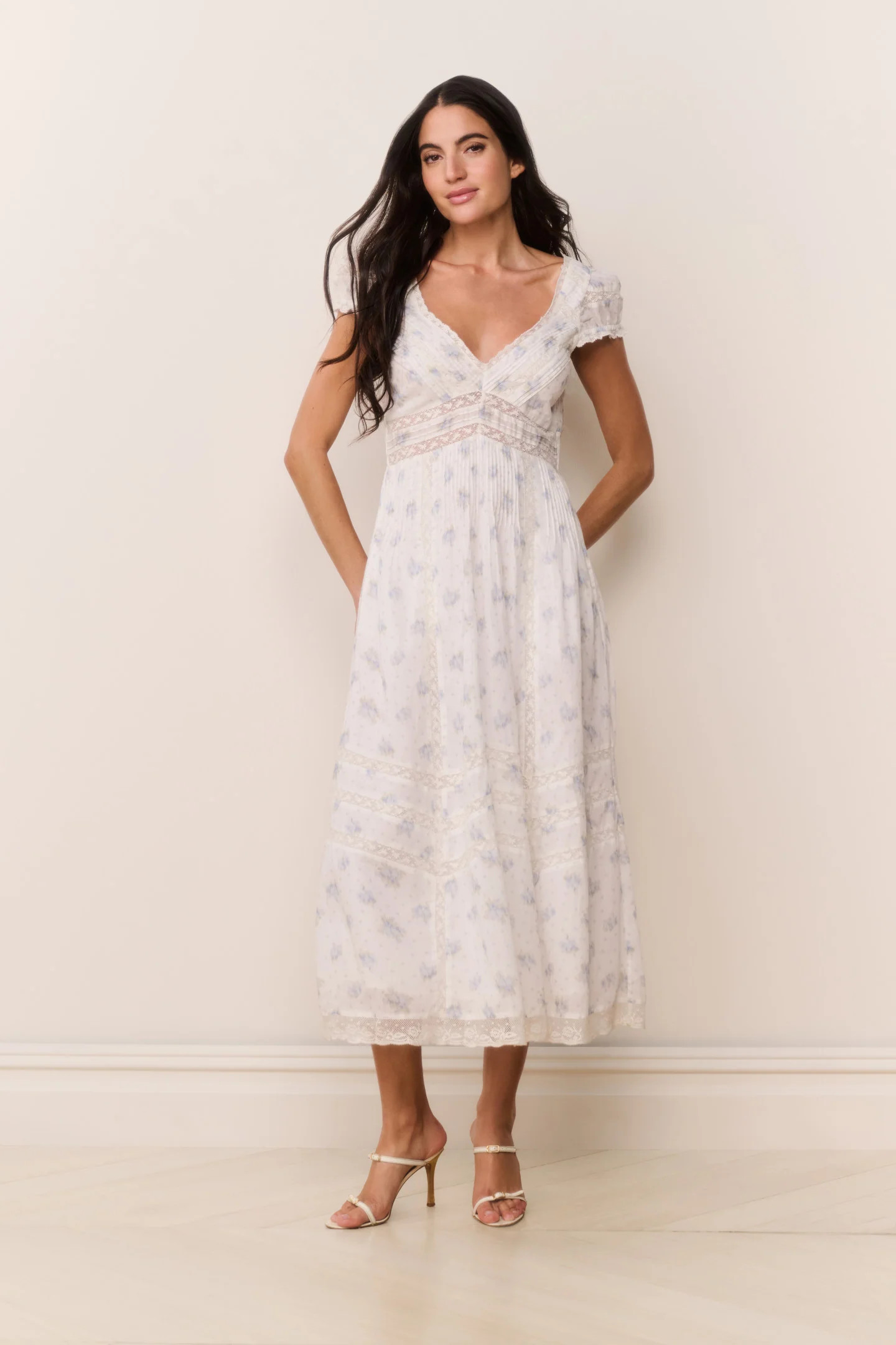 Suvi Floral Cotton Midi Dress | LoveShackFancy