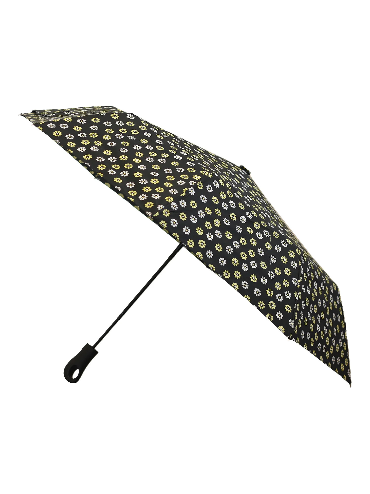 Misty Harbor 42" Automatic Open Rain Umbrella Daisy Print | Walmart (US)