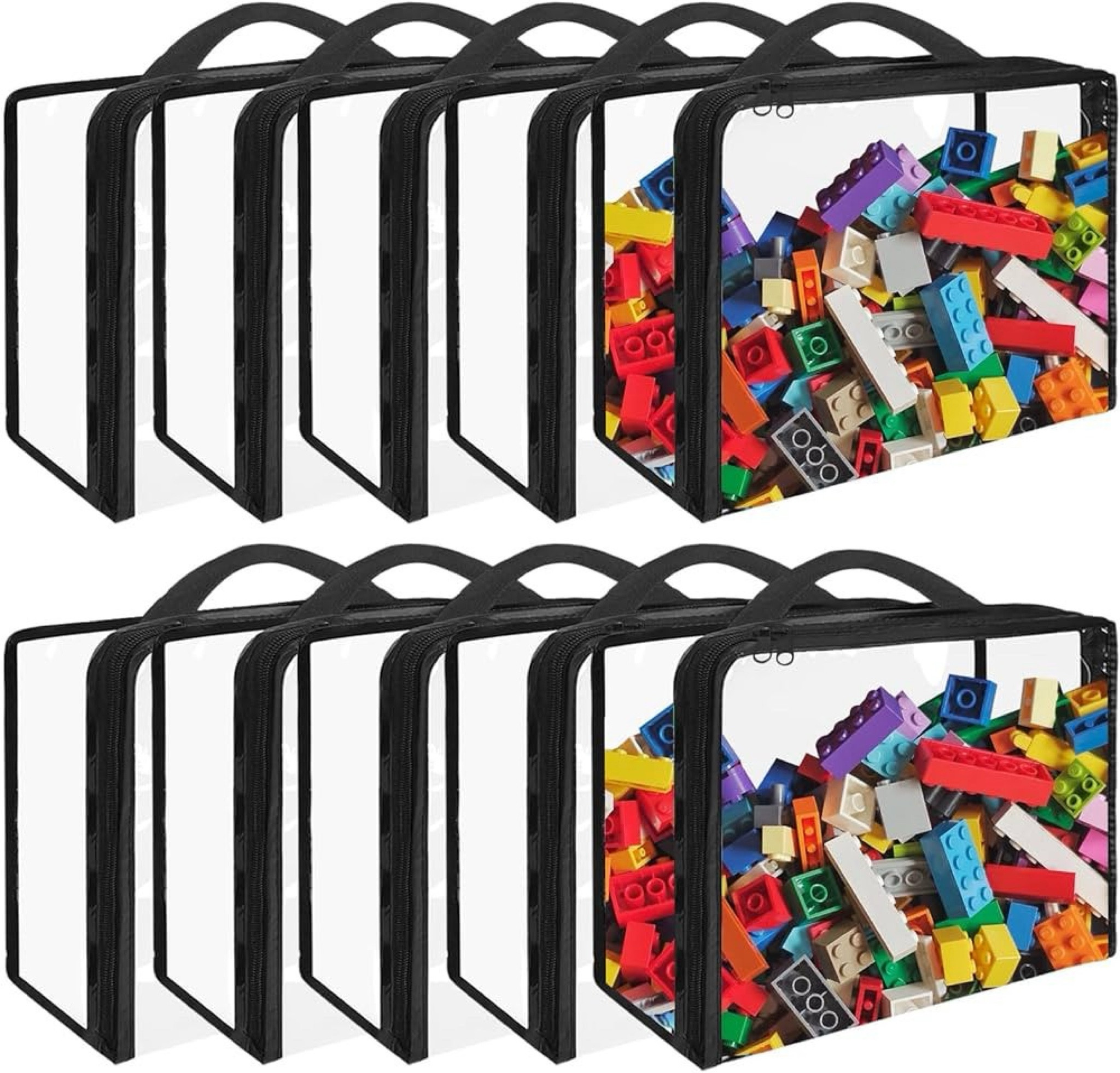 These clear zipper storage containers are perfect for toy organization. 

#LTKKids