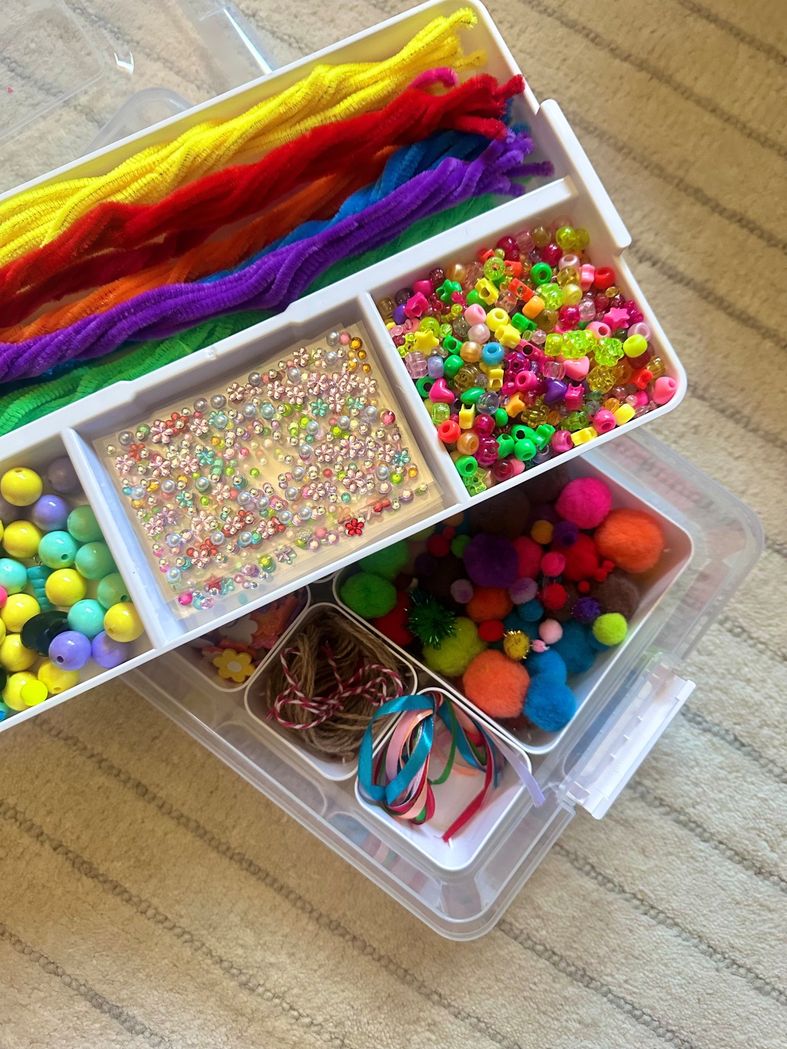 On an organization kick and can’t recommend these enough! For $6 this two layer organizer is perfect for just about anything! #organization @target #targetbrightroom #craftstorage 

#LTKHome #LTKFindsUnder50 #LTKStyleTip