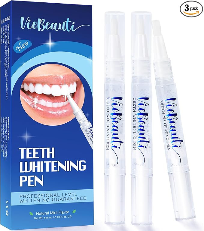 VieBeauti Teeth Whitening Pen (3 Pcs), 30+ Uses, Effective, Painless, No Sensitivity, Travel-Frie... | Amazon (US)