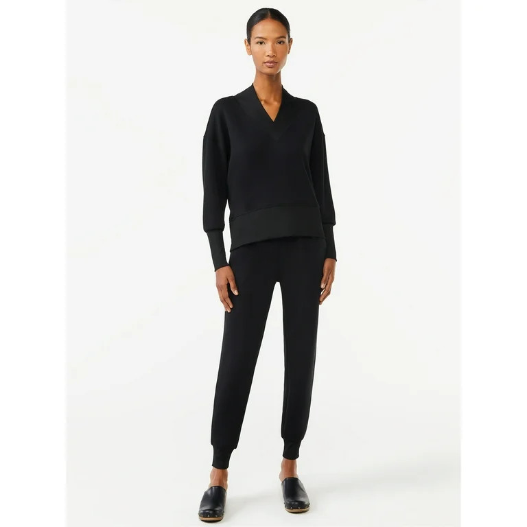 Scoop Women's Scuba Knit Sweatshirt | Walmart (US)