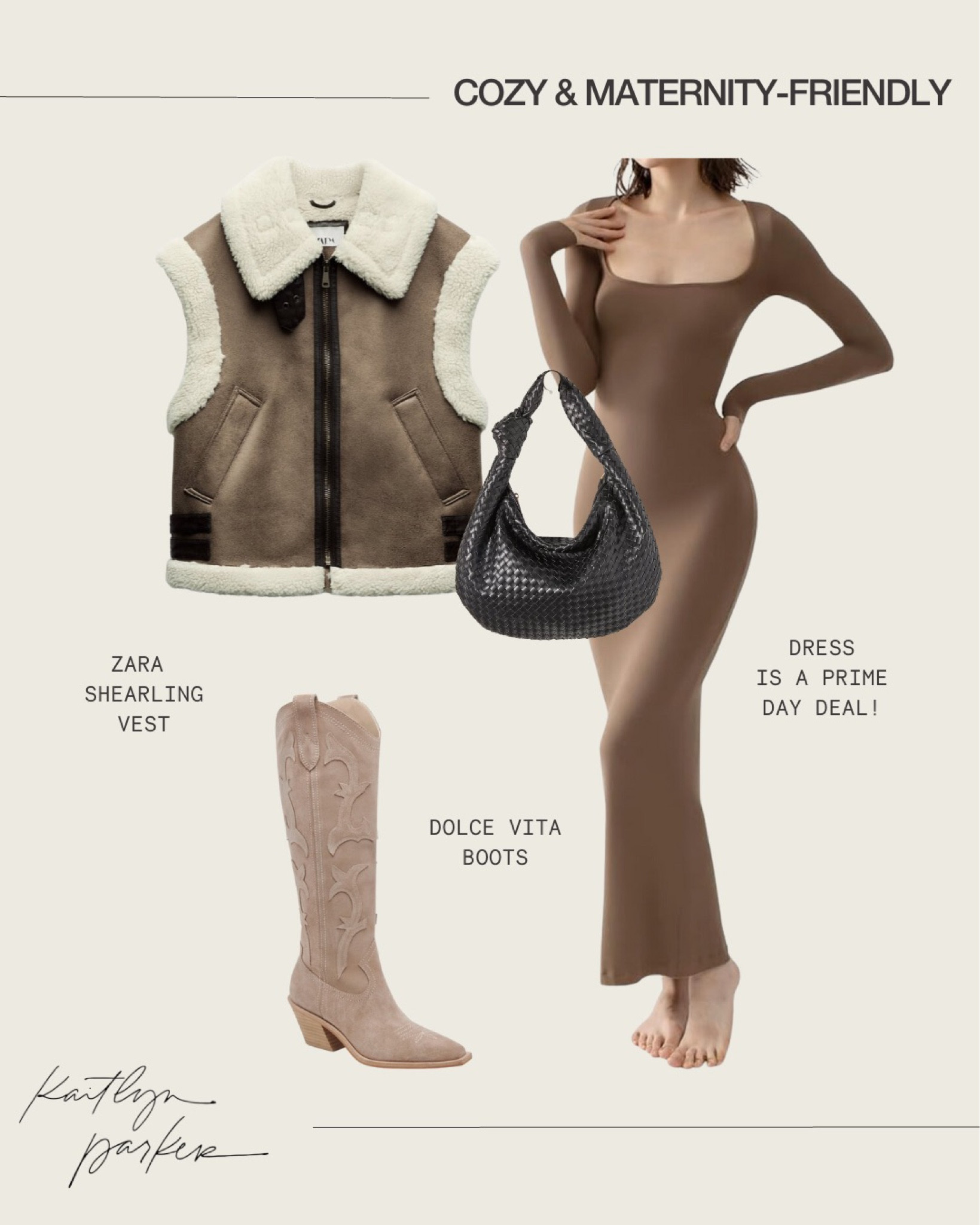 catch me wearing this to our gender reveal next week - I think. 😅

Vest pictured is from ZARA. Linked a similar but in my opinion lower quality one from H&M! 