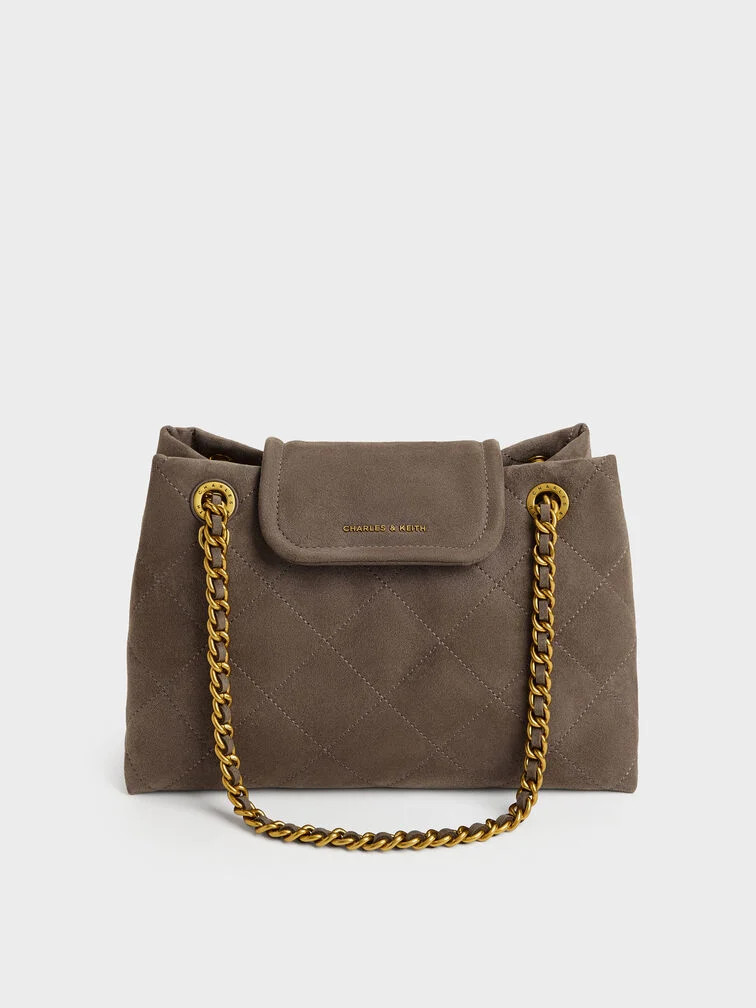 Apfra Quilted Shoulder Bag | Charles & Keith UK