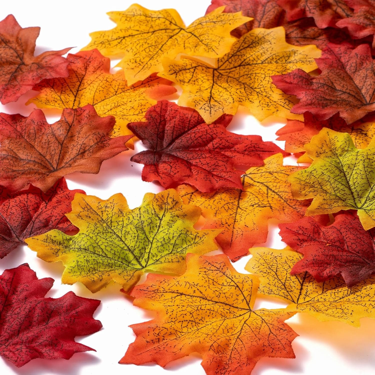 Jiesky 360 Pcs 8cm/3.1inch Artificial Maple Leaves 6 Colors Fall Leaves Thanksgiving Day Autumn Leaf Decorations Wedding Parties Props Party Table Decor Crafts Artificial Flowers 2024 | Amazon (US)