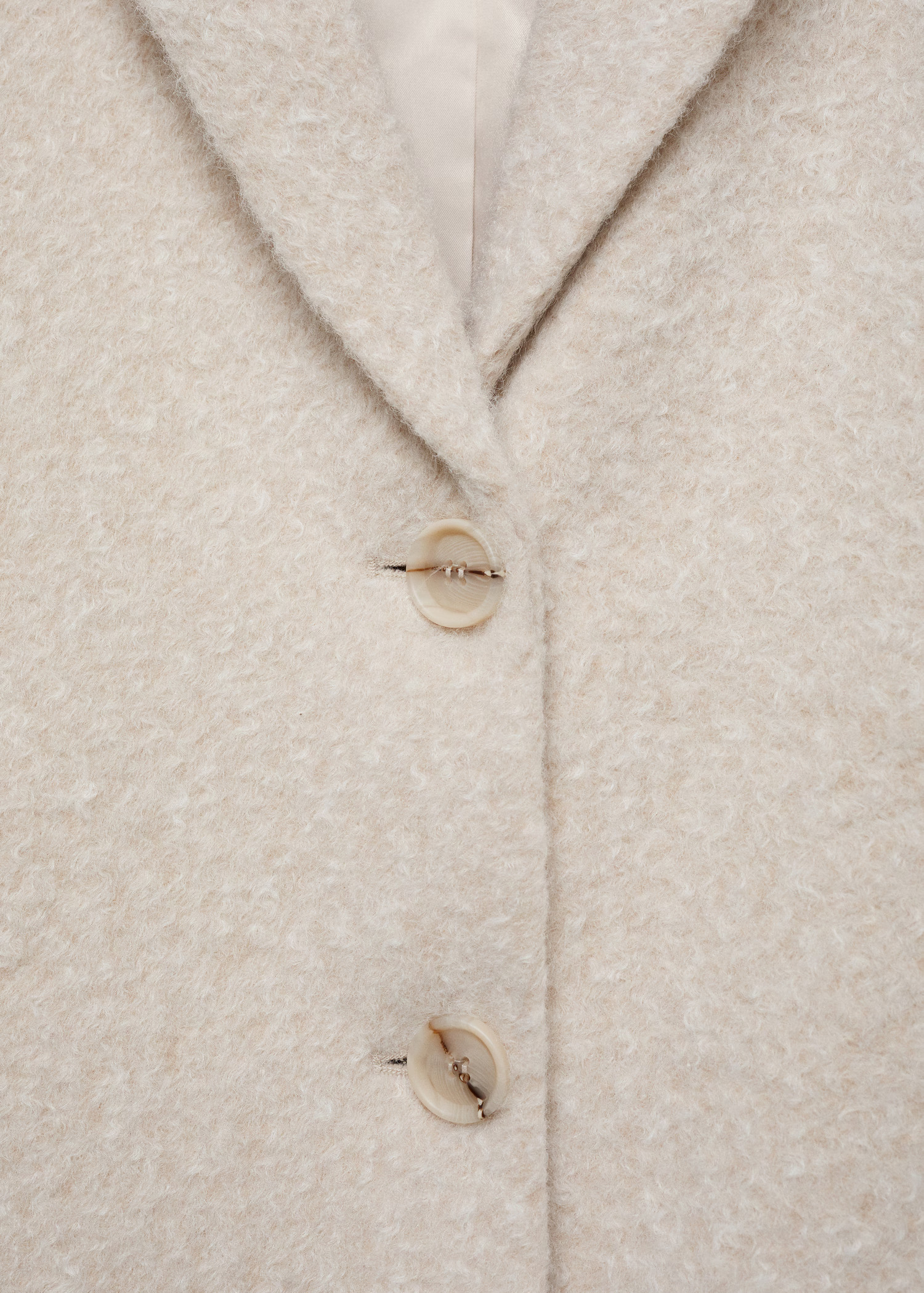 Oversized bouclé long coat | Mango (US/MX/AU)