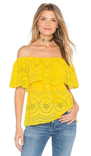 cupcakes and cashmere Davy Top in Honey | Revolve Clothing