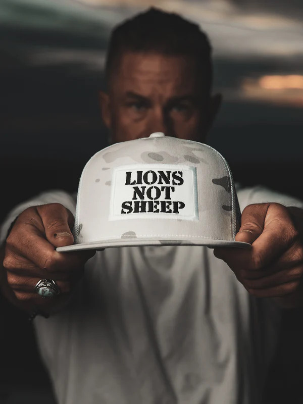 LIONS NOT SHEEP OG HAT (White Camo) LIMITED EDITION | Lions Not Sheep