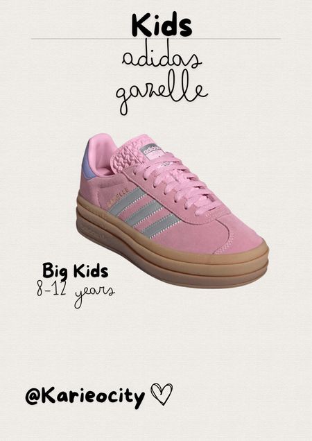 Kids Adidas Gazelle Shoes 🎀

Tween// Tween Girls// Girl shoes// Adidas// Adidas Gazelle // Nordstrom 

#LTKkids #LTKtravel #LTKshoecrush