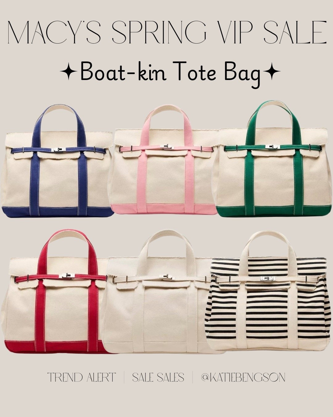 Macy’s Spring VIP Sale - trendy boat-kin tote bags 25% off, spring accessories, spring fashion

#LTKSeasonal #LTKSaleAlert #LTKTravel