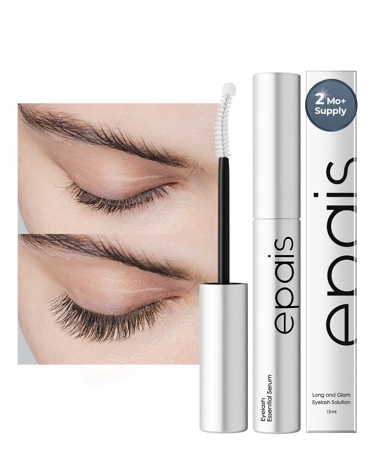 EPAIS Essential Eyelash Growth Serum, Jumbo Size 15ml/0.5fl.oz - Safe & Gentle Lashes Care, Nutri... | Amazon (US)
