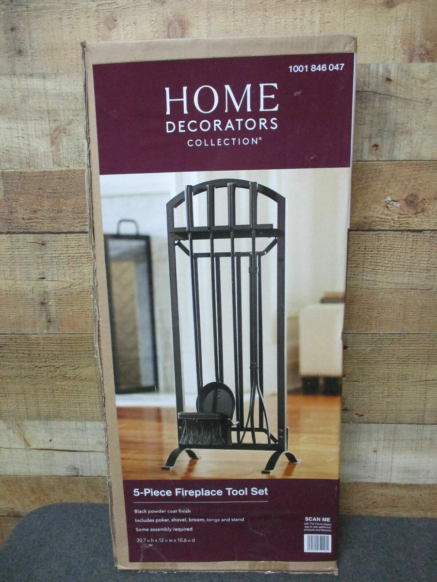 HOME DECORATORS COLLECTION Fireplace Tool Set - 5 Piece Set - New in Box | eBay US