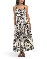 Linen Blend Lidia Bustier Drop Waist Dress | TJ Maxx