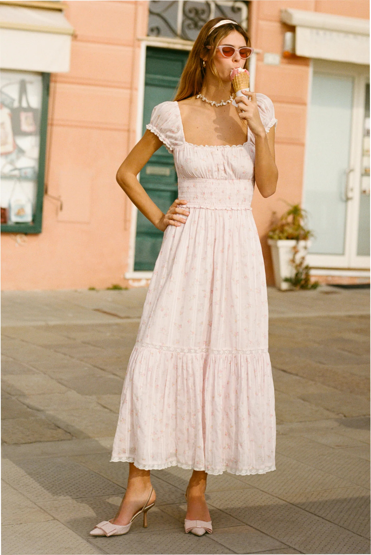 Lyssara Floral Cotton Maxi Dress | LoveShackFancy
