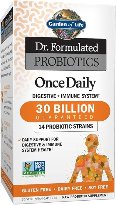 Garden of Life Dr. Formulated Probiotics Once Daily - Acidophilus Probiotic with Daily Support fo... | Amazon (US)