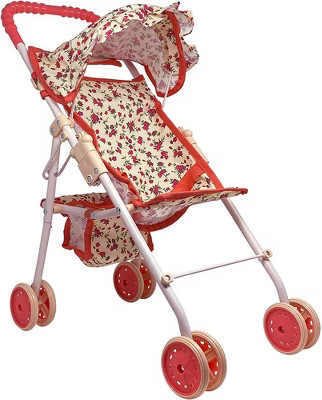 The New York Doll Collection Baby Doll Stroller My First Toy Stroller Floral | Target