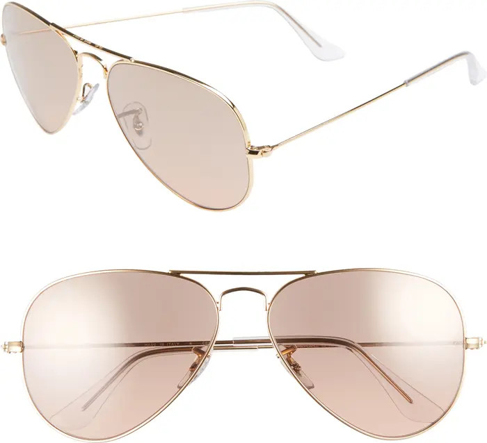 Ray-Ban Standard Original 58mm Aviator Sunglasses | Nordstrom | Nordstrom