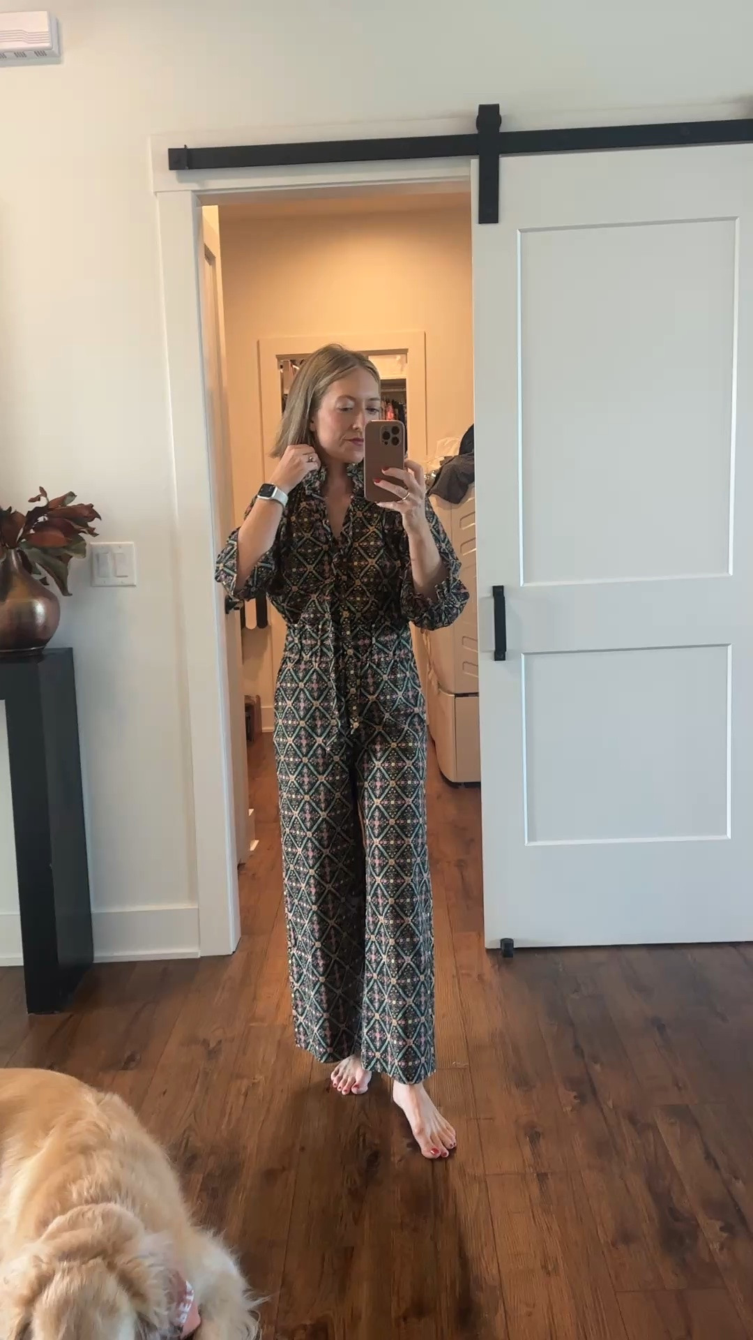 Adorable matching set from Quiet Culture - love this print for fall and winter! These sets are roomy, size down - I’m in XXS.