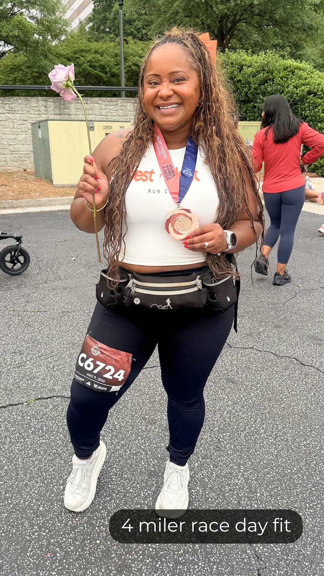 4 miler race day fit. Comfy, practical, and got the job done  

 #LTKdayinmylife #LTKActive #LTKMidsize