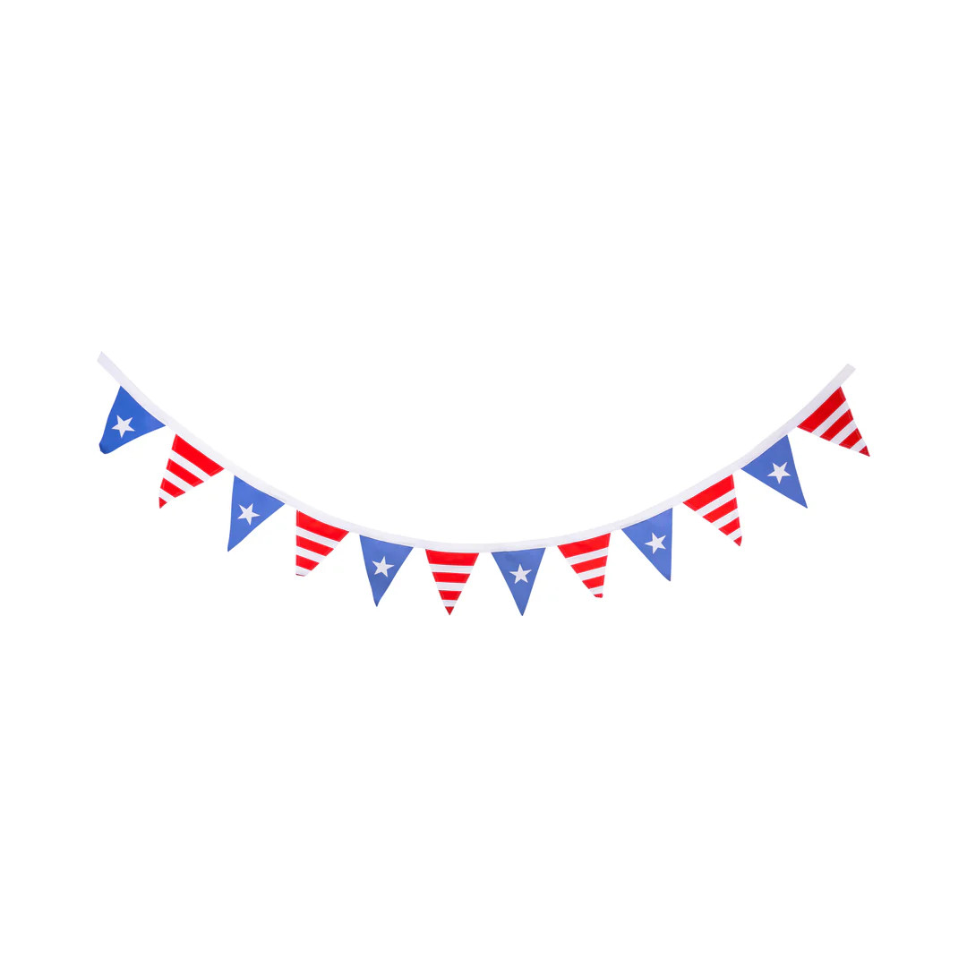 Stars and Stripes Fabric Pennant Banner | My Mind's Eye
