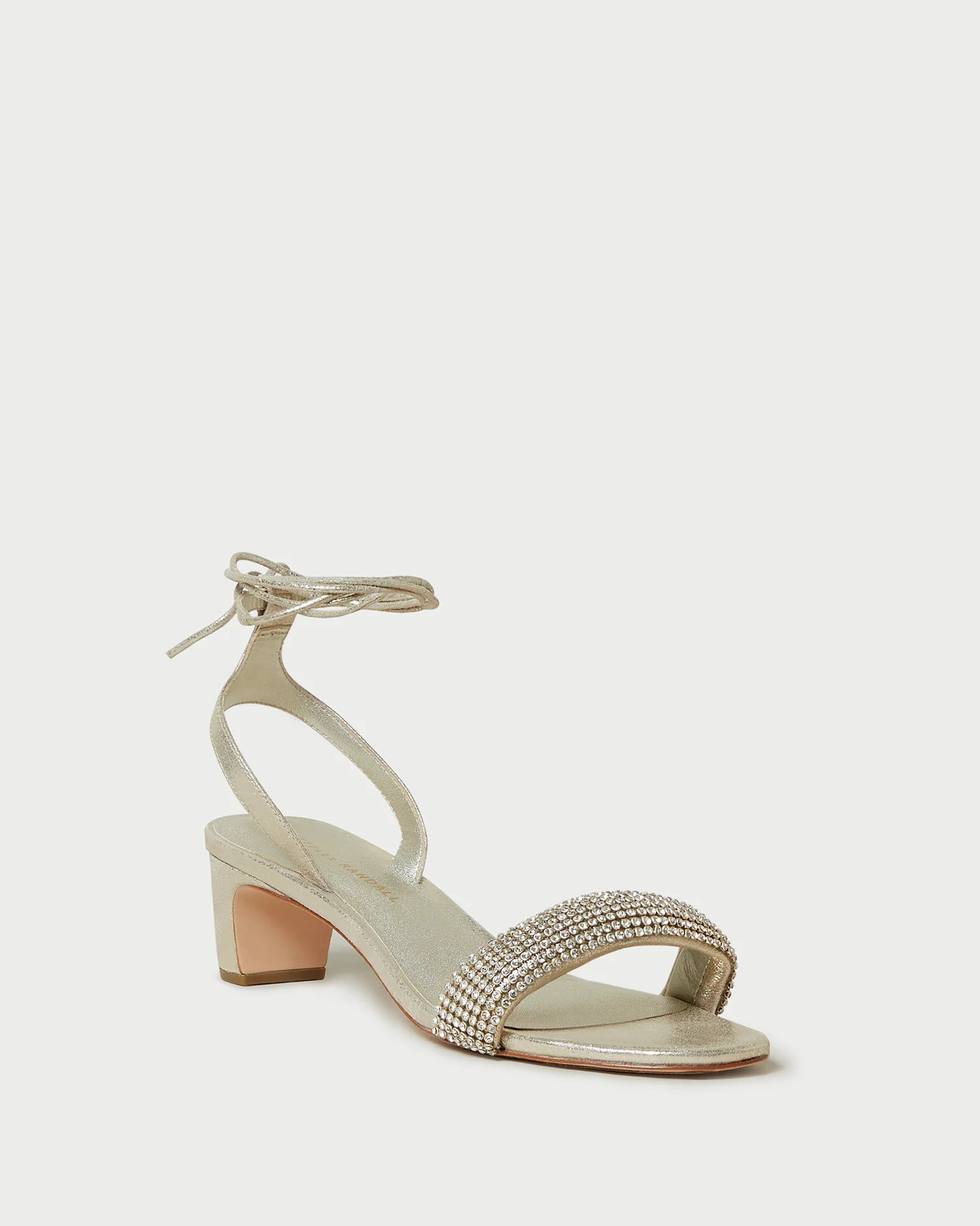 Jackie Cappuccino Mid Heel Sandal | Loeffler Randall