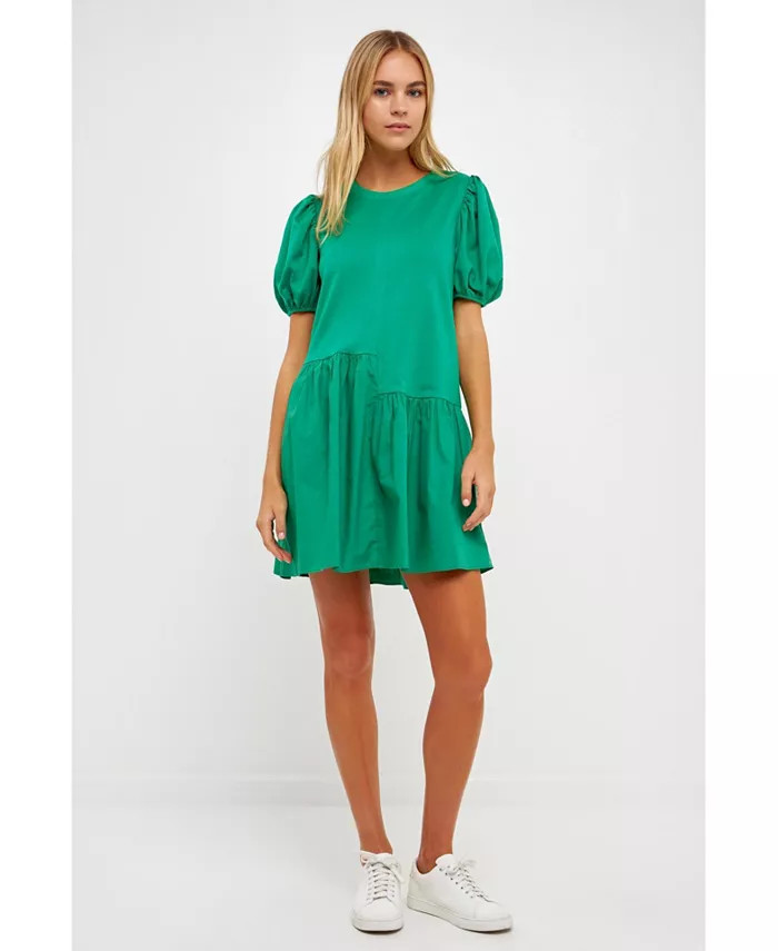 Women's Knit Woven Mixed Dress | Macys (US)