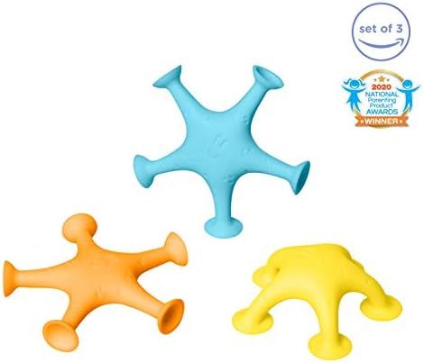 Amazon.com: Ubbi Starfish Stretch and Suction Bath Toys, Baby Bath Accessory, Water Toys for Todd... | Amazon (US)
