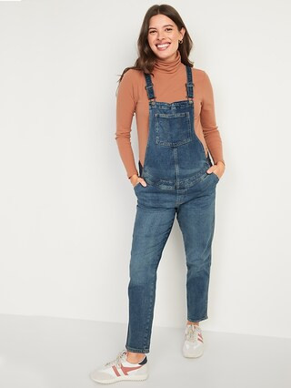 Maternity Side-Panel O.G. Straight Jean Overalls | Old Navy (US)