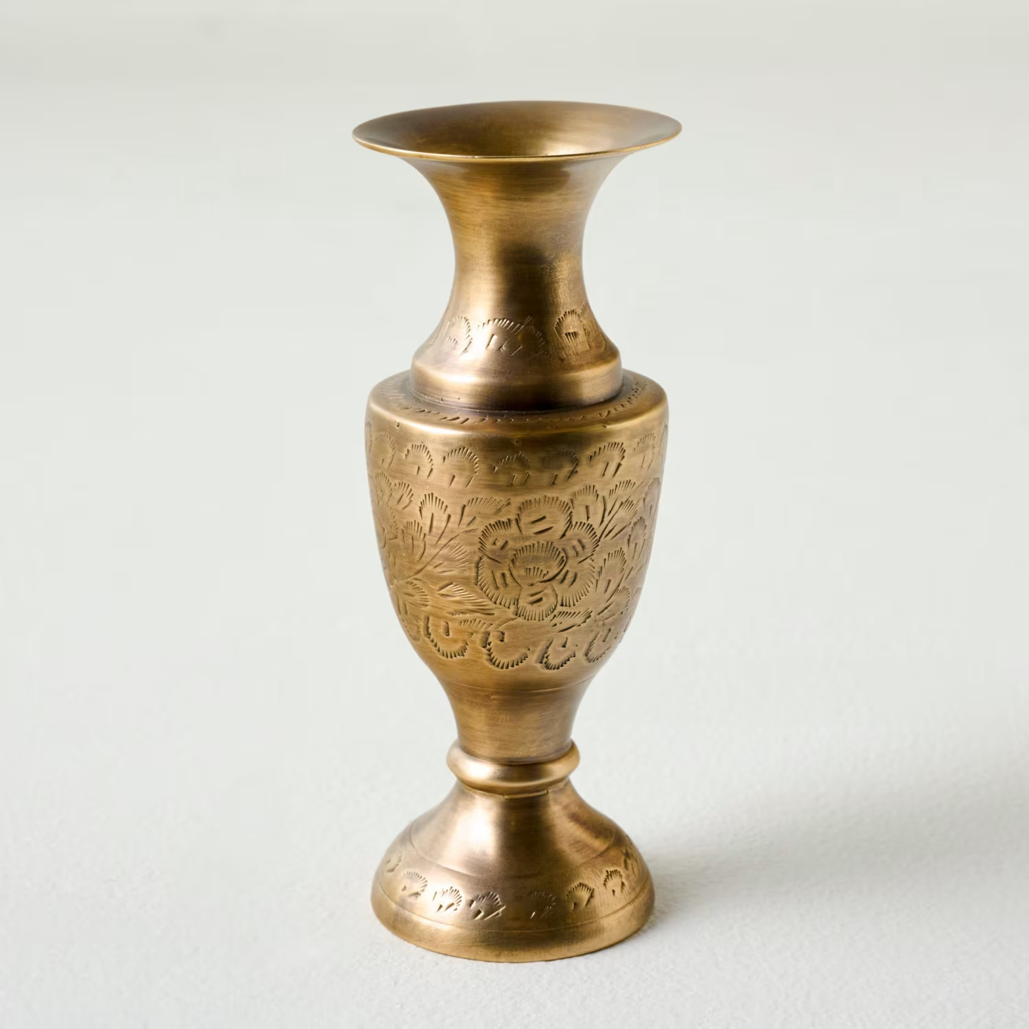 Callin Etched Brass Bud Vase | Magnolia