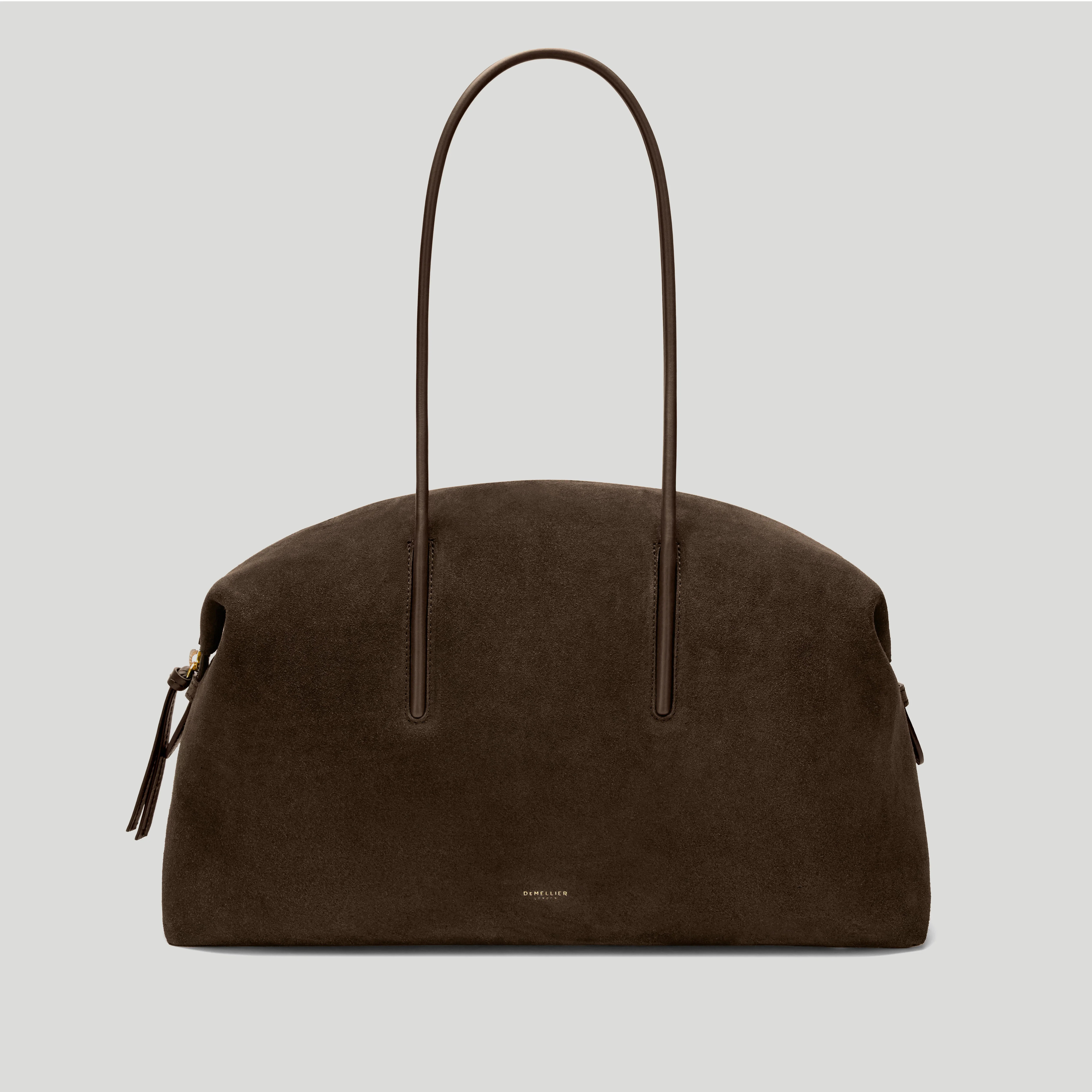 DeMellier The Stockholm in Mocha Suede & Mocha Smooth Leather Tote & Work bag | DeMellier