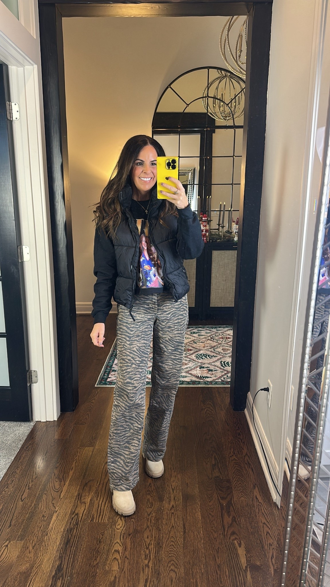 Tiger print pants! 
Game day 


#LTKFindsUnder50 #LTKSaleAlert