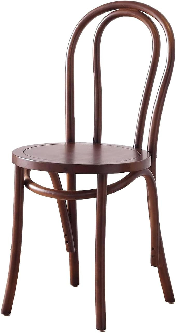 Vintage Solid Wood Rattan Dining Chair, Kitchen Dining Room Chair with Backrest and Wooden Leg, A... | Amazon (US)