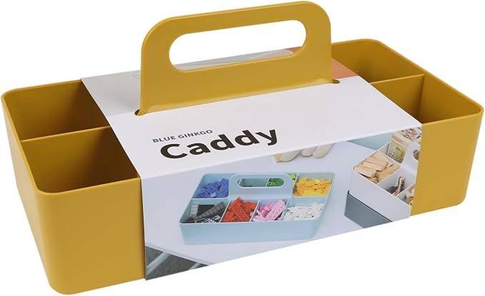 BLUE GINKGO Stackable Organizer Caddy – Korean-Made Portable Tote for Bathroom, Office, Crafts,... | Amazon (US)