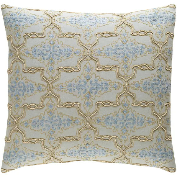 Decorative Savusavu Light Grey 22-inch Throw Pillow Cover | Bed Bath & Beyond