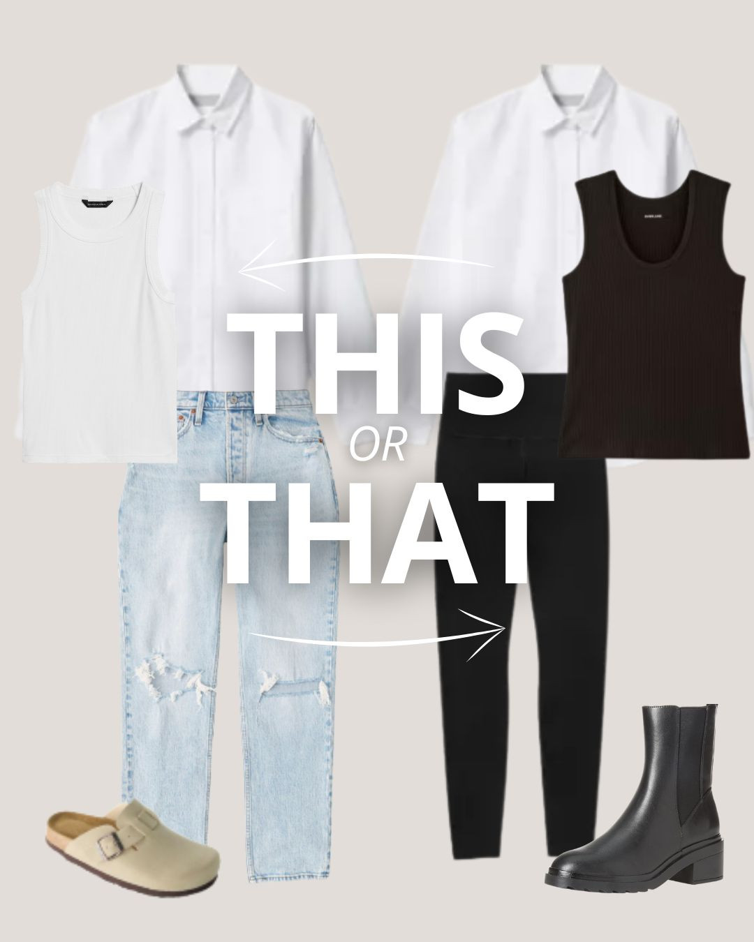 How would you style a white shirt for spring?