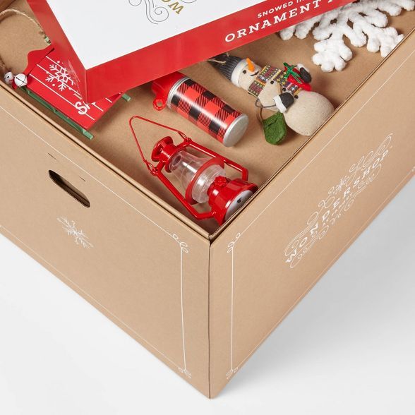 85pc Snowed in Red Christmas Ornament Kit - Wondershop™ | Target