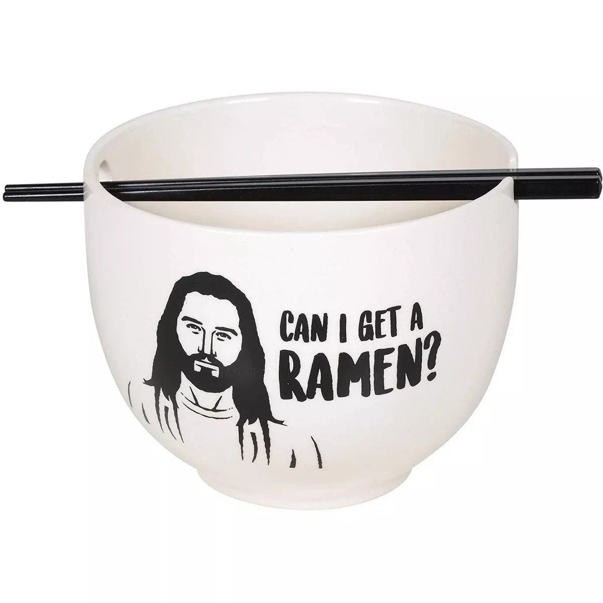 Enesco Jesus Can I Get A Ramen 20oz Ramen Bowl and Chopsticks Set | Target