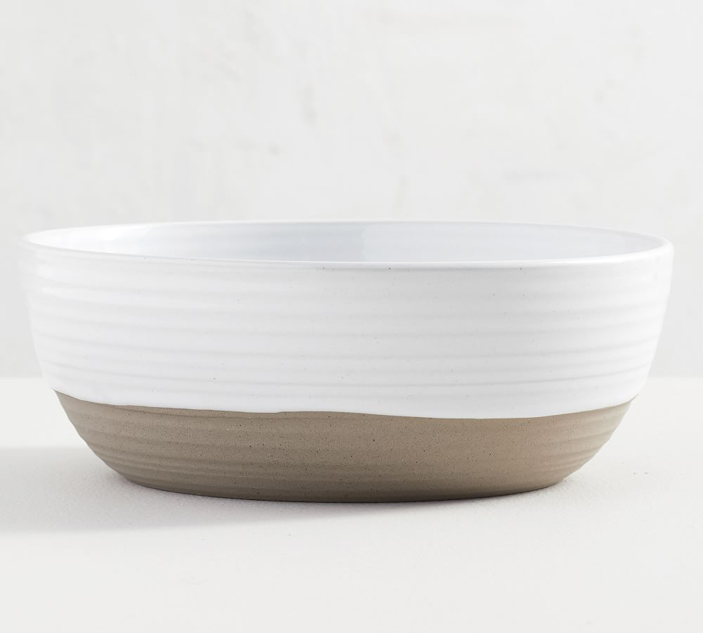 Quinn Handcrafted Stoneware Serving Bowl | Pottery Barn (US)