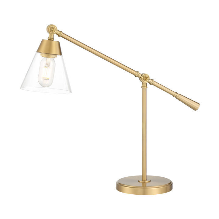 Owen Table Lamp, Satin Brass | Lights.com