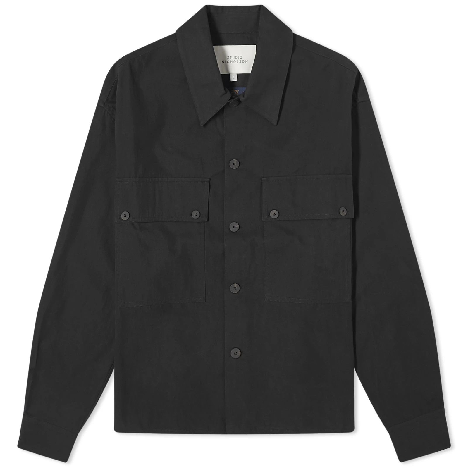 Studio Nicholson Iso Patch Pocket Overshirt | END. Clothing