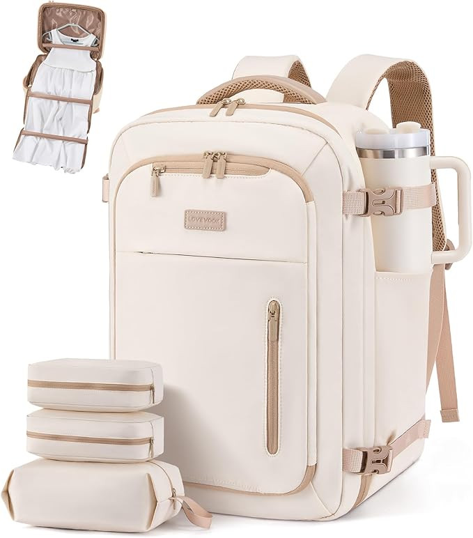 LOVEVOOK Travel Backpack for Women Men with Garment Bag, 40L Carry on Backpack as TSA Personal It... | Amazon (US)
