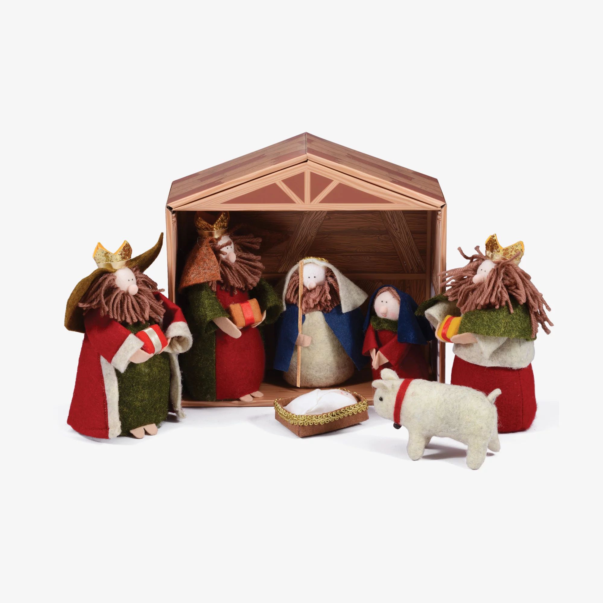 Holiday Time Assorted Colors Fabric Nativity Scenes, 4.72" x 10.43" (8 Pieces) - Walmart.com | Walmart (US)