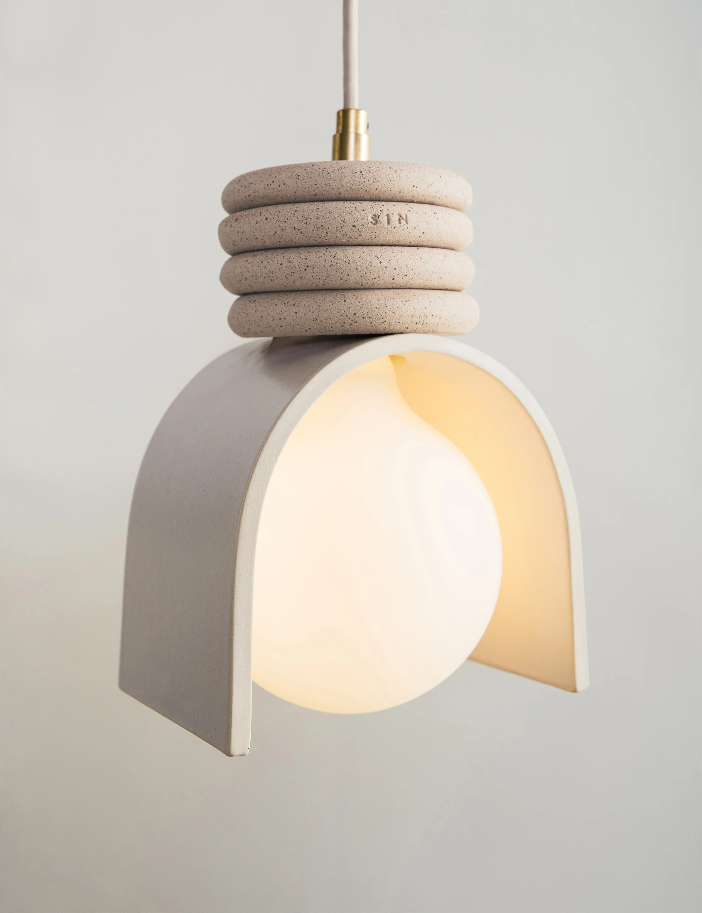 Lunar Pendant by SIN, White 6.5"W | Lulu and Georgia 