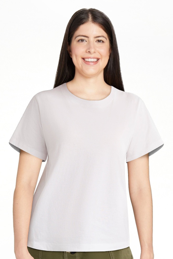 Free Assembly Women's and Women's Plus Cotton Cropped Boxy Tee with Short Sleeves, Sizes XS-4X | Walmart (US)