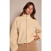 Pale Yellow Suede Bomber Jacket | PrettyLittleThing UK